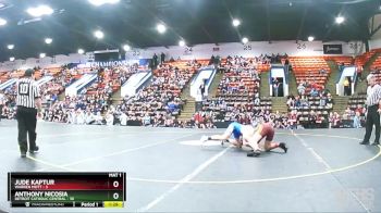 150 lbs Quarterfinals (8 Team) - Anthony Nicosia, Detroit Catholic Central vs Jude Kaptur, Warren Mott