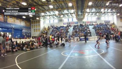 100 lbs Quarterfinal - Rylee Beville, Cocoa Beach WC vs Rebecca Marin, Maximum Performance
