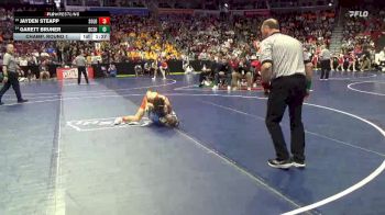 2A-126 lbs Champ. Round 1 - Jayden Steapp, Solon vs Garett Bruner, BCLUW-SH