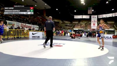 Cadet Boys Lower - 126 lbs Champ. Round 1 - Jaxon Celaya, Reedley High School Wrestling vs Phoenix Hogan, Swamp Monsters Wrestling Club