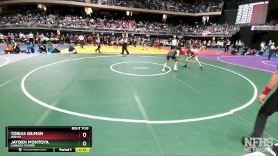 5A 106 lbs Cons. Round 1 - Jayden Montoya, Lubbock Cooper vs Tobias Gilman, Argyle