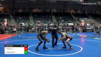 145 lbs Consolation - Tony Stewart, Carl Junction Takedown Club vs Armando Newcomb, Jay WC