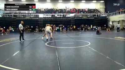 285 lbs Champ. Round 2 - Seth Seibert, Bakersfield vs John Saldivar, Fresno City College