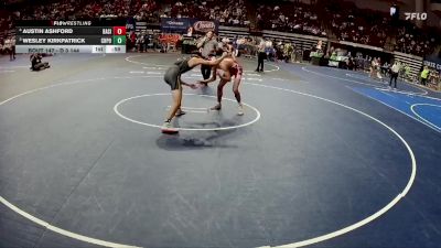 D 3 144 lbs Cons. Round 2 - Wesley Kirkpatrick, Church Point vs Austin Ashford, Basile