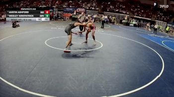 D 3 144 lbs Cons. Round 2 - Wesley Kirkpatrick, Church Point vs Austin Ashford, Basile