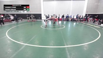 138 lbs Consolation - Dominic Kyser, Winslow vs Sajjad Jumaah, Windham/GNG/Westbrook