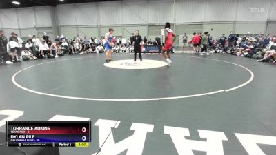 175 lbs Quarters & 1st Wb (16 Team) - Torrance Adkins, Texas Red vs Dylan Pile, California Blue