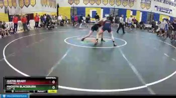 132 lbs Semifinals (8 Team) - Madisyn Blackburn, Clay vs Justin Brady, Lemon Bay