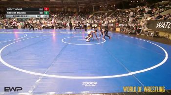85 lbs Consi Of 8 #1 - Brody Goins, Blackman Wrestling Club vs Brooks Maddix, Sebolt Wrestling Academy