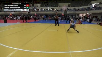 65 lbs Cons. Round 1 - Archer Anderson, Owatonna Wrestling Academy vs Owen Pronschinske, LAW