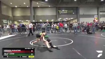 97 lbs Cons. Semi - Addison Augustine, Independence vs Miley Locke, Bobcat