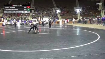 5A 157 lbs Cons. Round 1 - Cody Godwin, Elberta HS vs Zachery Mccree, Brewbaker Tech