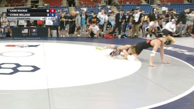 100 lbs Quarters - Cade Ruckle, Nevada vs Cyrus Millage, Iowa