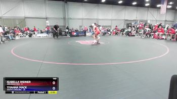 140 lbs Placement Matches (8 Team) - Isabella Weiner, Arkansas Red vs Tiyanna Mack, South Carolina