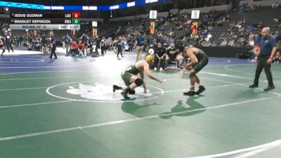 165 lbs Round Of 16 - Jesus Guzman, Lakeside (SS) vs Bradley Espinoza, Brea Olinda (SS)