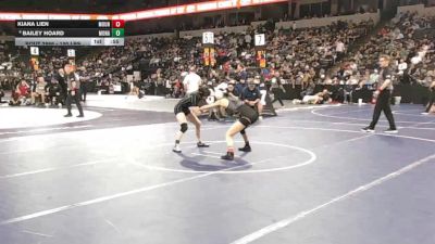 100 lbs Consolation - Kiana Lien, Mountain View (CC) vs Bailey Hoard, Monache (CS)