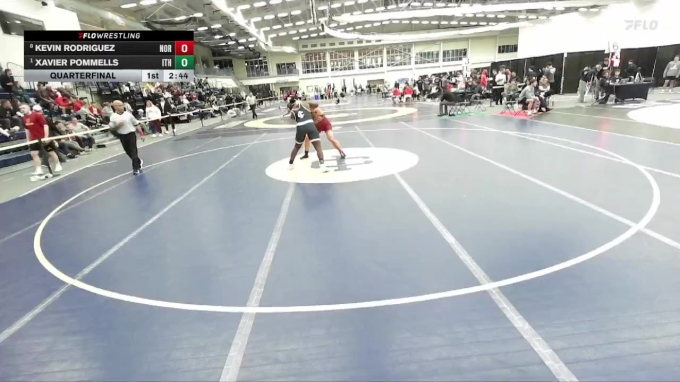 197 lbs Quarterfinal - Xavier Pommells, Ithaca vs Kevin Rodriguez, Norwich