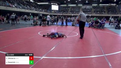 52 lbs Consi-qtrs - Leo DAulerio, Springfield vs Jett Swanick, Hawley