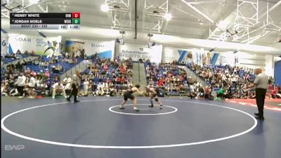 132 lbs Semifinal - Henry White, Blue Valley West vs Jordan Noble, Wichita East
