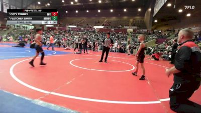 61 lbs Cons. Semi - Coty Tenney, Battlefield Wrestling Club vs Fletcher Smith, Mountain Home Flyers Youth Wrestling Club