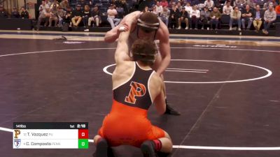 141 lbs Consolation - Tyler Vazquez, Princeton vs Cj Composto, Pennsylvania