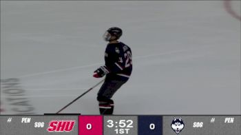 Full Replay: 2019 Connecticut vs Sacred Heart | Atlantic Men's Hockey