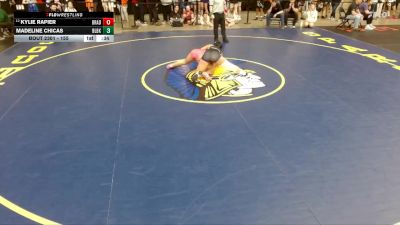 155 lbs Champ. Round 2 - Kylie Rapier, Bradley (B.-Bourbonnais) vs Madeline Chicas, Unattached