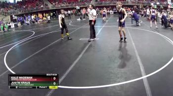 120 lbs Champ. Round 2 - Kale Wademan, Bennington Wrestling Club vs Justin Kraus, Mullen Youth Wrestling