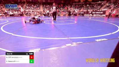 90 lbs Round Of 16 - Aiden DiFrancisco, Rancho Bernardo (RBWC) vs Coleman Beecroft, Mayfield Mat Academy