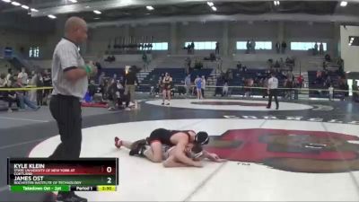 157 lbs Cons. Round 2 - Kyle Klein, State University Of New York At Cortland vs James Ost, Rochester Institute Of Technology