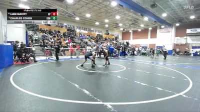 120 lbs Cons. Round 2 - Charles Cohen, Corona Del Mar vs Liam Mavity, Newbury Park