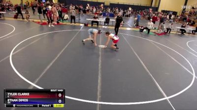 120 lbs Cons. Round 2 - Tyler Clarke, IL vs Ethan Dimos, OH