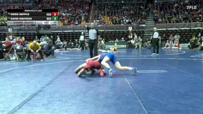 2A-126 lbs Champ. Round 1 - Gavin Knutson, Decorah vs Owen Nepple, Kuemper Catholic