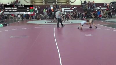 J-8 lbs 5th Place Match - Lincoln Stroh, Knights Wrestling Club vs Cannon Kegler, Indee Mat Club