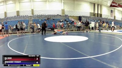 157 lbs Semifinal - Eli Roe, MI vs Brenden Voight, IL