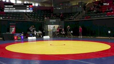 46kg 1st Place Match - Timi Coles, London-Western Wrestling Club vs Emma Taylor, Edmonton Wrestling Club