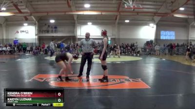 145 lbs Cons. Round 2 - Kaidyn Luznar, AVON LAKE vs Kendra O`Brien, Cumberland Valley Hs