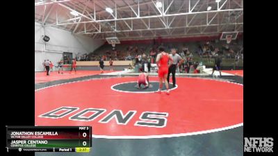 149 lbs Cons. Round 2 - Jasper Centano, Cerritos College vs Jonathon Escamilla, Victor Valley College