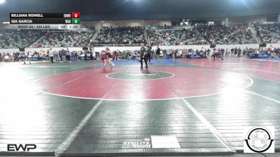 150 lbs Semifinal - Billiana Rowell, Edmond Memorial vs Gia Garcia, Wagoner