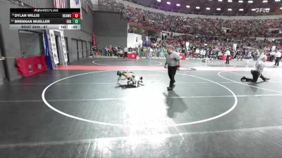 67 lbs Champ. Round 1 - Brennan Mueller, Edgar vs Dylan Willis, Oak Creek Attack Wrestling Club