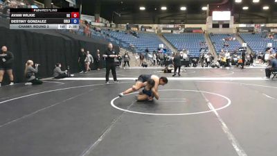 145 lbs Champ. Round 2 - Avani Wilkie, Doane vs Destiny Gonzalez, Colby Community College