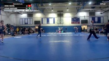 215 lbs Quarterfinals (8 Team) - Angel Maciel, Ocean Springs vs Logan Sheppard, St. Patrick`s High School