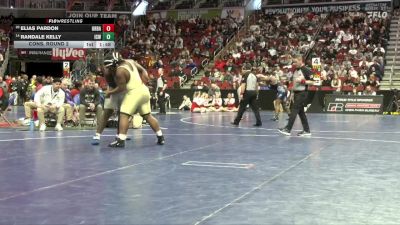 3A-285 lbs Cons. Round 2 - Randale Kelly, Iowa City, West vs Elias Pardon, Urbandale