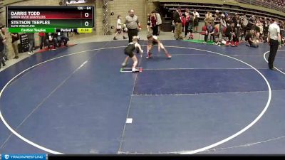 64 lbs Cons. Round 1 - Stetson Teeples, Elite Wrestling vs Darris Todd, Green River Grapplers