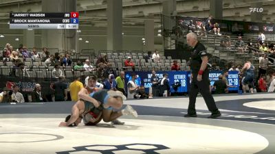 86 kg Semis - Jarrett Wadsen, Jackrabbit Wrestling Club vs Brock Mantanona, Cliff Keen Wrestling Club