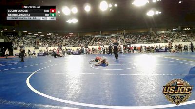 55 lbs Round Of 16 - Collin Gandee, NORTH DESOTO WRESTLING ACADEMY vs Gabriel Zamora, Best Trained