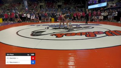 118 lbs 5th Place - Carolyn Geckler, OH vs Emjay Neumann, WI