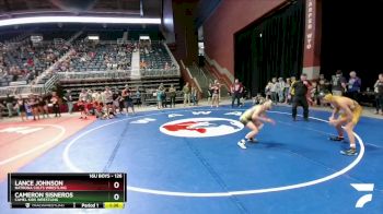 126 lbs Quarterfinal - Lance Johnson, Natrona Colts Wrestling vs Cameron Sisneros, Camel Kids Wrestling