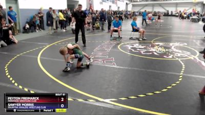 53 lbs Cons. Round 2 - Peyton Freimarck, Marathon Wrestling Club vs Sawyer Morris, Soldotna Whalers Wrestling Club