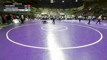 115 lbs Semifinal - Alex Ramos, Clovis West vs Carlos Melgoza, Kingsburg